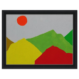 Etel Adnan  Untitled  2013 Framed Canvas