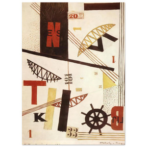 Laszlo MoholyNagy  Hidak Bridges Fine Art Poster / Art Print