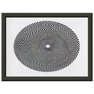 Bridget Riley  BLAZE 1 1962 Premium Metal Framed Art Print / Poster