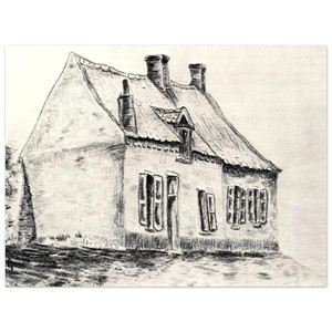 Vincent van Gogh  A house Magros Aluminum Print