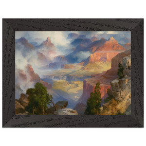 Thomas Moran  Grand Canyon in Mist Premium Wooden Framed Art Print / Poster