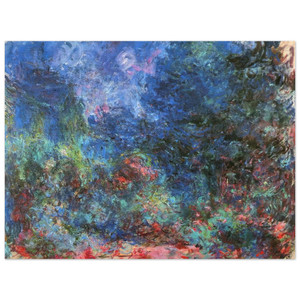 claude monet  The House at Giverny Viewed from the Rose Garden Aluminum Print