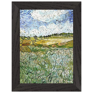 Vincent van Gogh  The Plain at Auvers Premium Wooden Framed Art Print / Poster