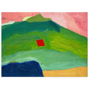Etel Adnan  Untitled 17  1980 Wood Print