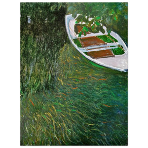 claude monet  The Row Boat Aluminum Print
