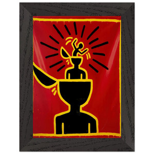 Keith Haring  UNTITLED 1982 N6 Premium Wooden Framed Art Print / Poster