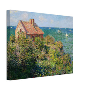 claude monet  Fishermans Cottage at Varengeville Canvas