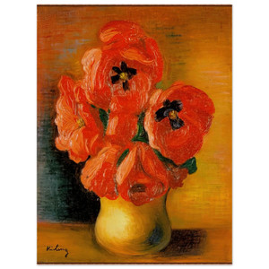 Moise Kisling  BOUQUET OF PEONIES Wood Print