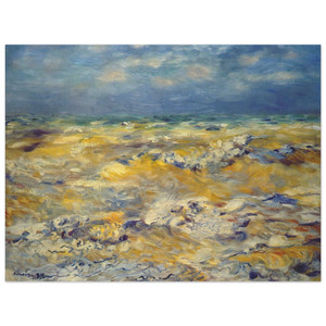 PierreAuguste Renoir  Seascape near berneval Wood Print