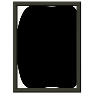 Ellsworth Kelly  Black Ripe Premium Metal Framed Art Print / Poster