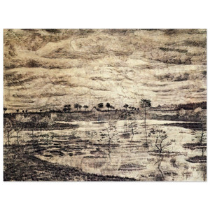 Vincent van Gogh  A Marsh Wood Print