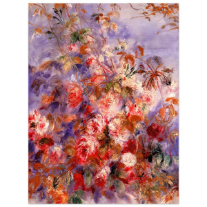PierreAuguste Renoir  Roses By The Window Aluminum Print