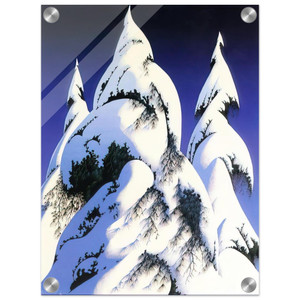 Eyvind Earle  Snow Trees Acrylic Print