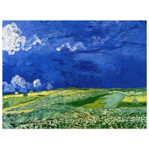 Vincent van Gogh  Wheatfields under Thunderclouds Aluminum Print