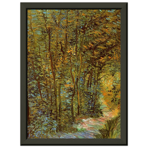 Vincent van Gogh  Path in the Woods Premium Metal Framed Art Print / Poster