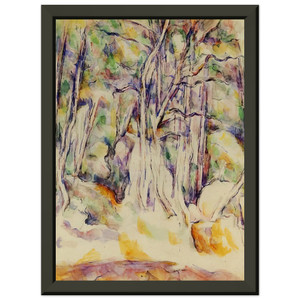 Paul Cezanne Chateau Noir Park Well Premium Metal Framed Art Print / Poster