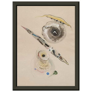 Rudolf Bauer  Untitled N37 Premium Metal Framed Art Print / Poster