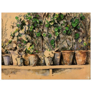 Paul Cezanne  Flower Pots Aluminum Print