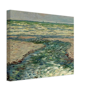 claude monet  The Seacoast of Pourville Low Tide Canvas