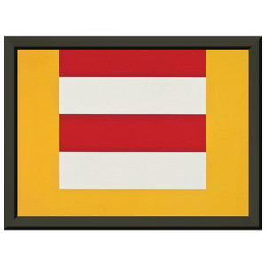 Karl Benjamin  14  1965 Premium Metal Framed Art Print / Poster