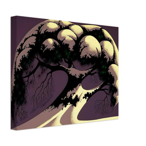 Eyvind Earle  Snow Tree Canvas
