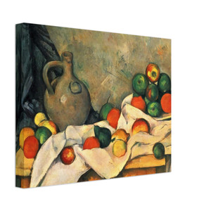 Paul Cezanne  Curtain Jug and Fruit Canvas