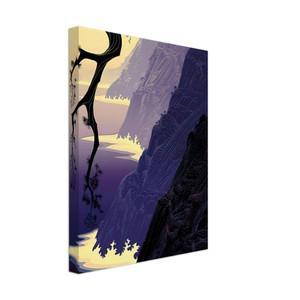 Eyvind Earle  Purple Mist Canvas
