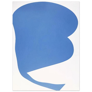Ellsworth Kelly  Blue on White Aluminum Print