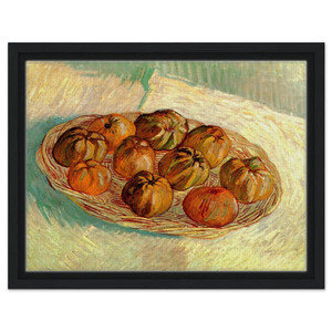 Vincent van Gogh Still Life Basket of Apples to Lucien Pissarro Framed Canvas