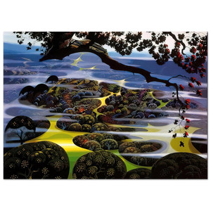 Eyvind Earle  Mystic Mountain Fine Art Poster / Art Print