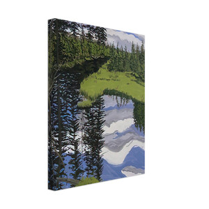 Neil Welliver  Illusory Flowage  1996 Canvas