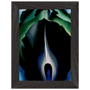 Georgia OKeeffe  JackinthePulpit No IV Premium Wooden Framed Art Print / Poster
