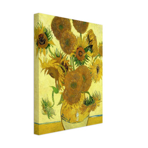Vincent van Gogh  Still Life  Vase with Fifteen Sunflowers Canvas