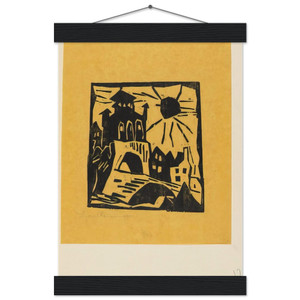 Lyonel Feininger TOWN GATE RIBNITZ DAS TOR RIBNITZ 1918 Poster Hanger
