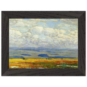 Childe Hassam  Oregon Landscape Premium Wooden Framed Art Print / Poster