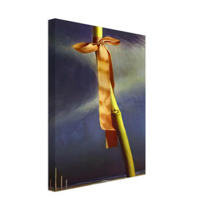 Salvador Dali  PINK KNOT AND SHELL ON THE SEASHORE Canvas