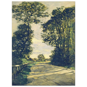 claude monet  Road to the SaintSimeon Farm Wood Print