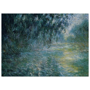 claude monet  Morning on the Seine in the Rain Fine Art Poster / Art Print
