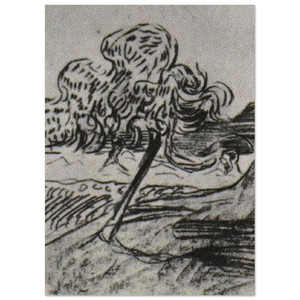 Vincent van Gogh  Study of a Fruit Tree Fine Art Poster / Art Print