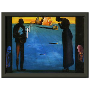 Salvador Dali  ANGELUS Premium Metal Framed Art Print / Poster