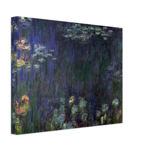 claude monet  Water Lilies Green Reflection left half Canvas