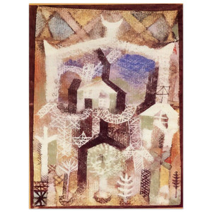 Paul Klee  SUMMER HOUSES 1919 Wood Print