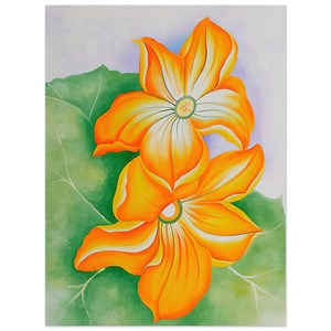 Georgia OKeeffe  Squash Blossoms Aluminum Print