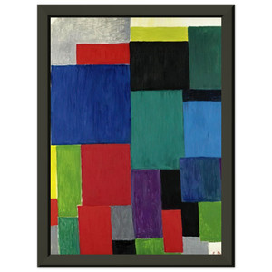 Sonia Delaunay  COLOR RHYTHM 1967 Premium Metal Framed Art Print / Poster