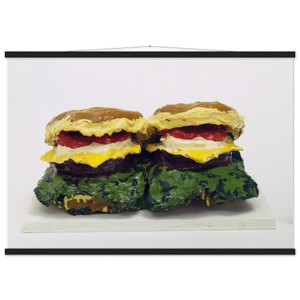 Claes Oldenburg Two Cheeseburgers With Everything 1962 Poster with Hanger