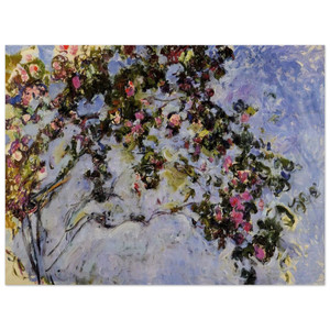 claude monet  The Rose Bush Wood Print