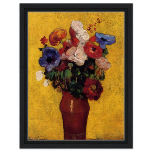 Odilon Redon  FLOWERS 4 Framed Canvas