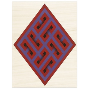 Omar Rayo  MurMur  1968 Wood Print