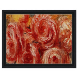 PierreAuguste Renoir  Red Roses Framed Canvas