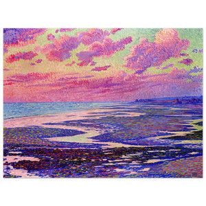 Theo van Rysselberghe  THE BEACH AT AMBLETEUSE AT LOW TIDE 1900 Aluminum Print